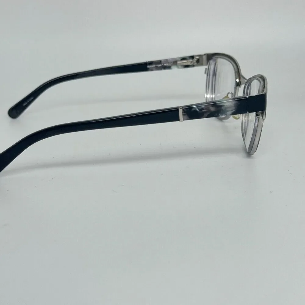 BANANA REPUBLIC Burke Black/ Silver Steel Mens Eyeglasses Frame 51-17-135 H14516